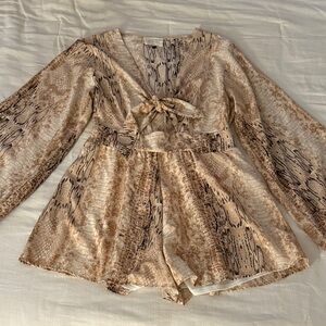 Snake Print Romper